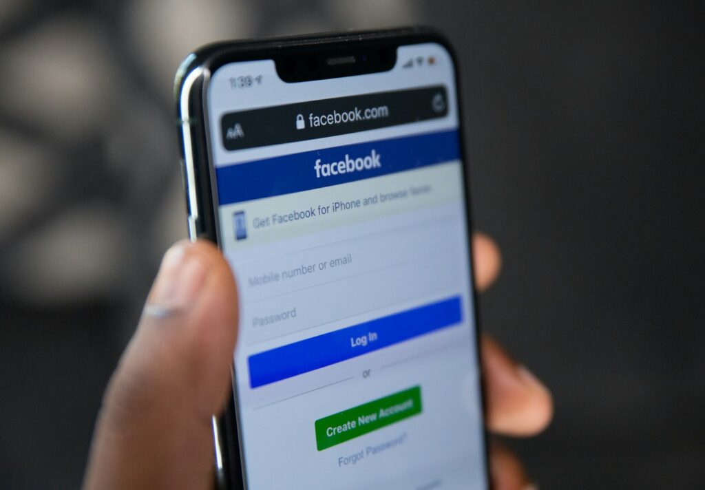 Facebook ads budget for small business shown on a smartphone